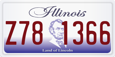 IL license plate Z781366