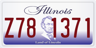 IL license plate Z781371