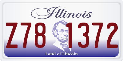 IL license plate Z781372