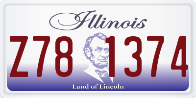 IL license plate Z781374