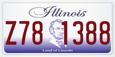 IL license plate Z781388
