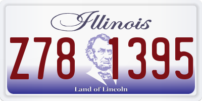 IL license plate Z781395