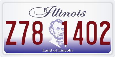 IL license plate Z781402
