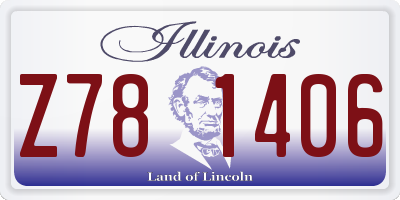 IL license plate Z781406