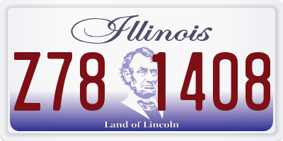 IL license plate Z781408