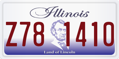 IL license plate Z781410