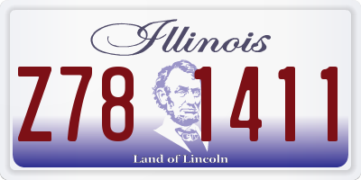 IL license plate Z781411