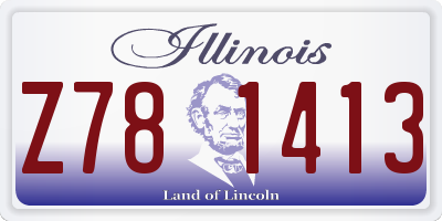 IL license plate Z781413