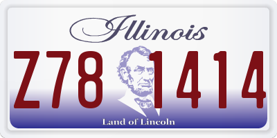 IL license plate Z781414