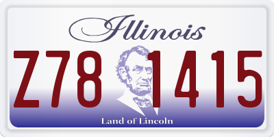 IL license plate Z781415
