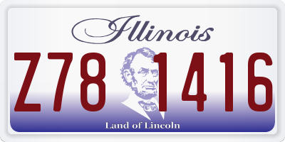 IL license plate Z781416