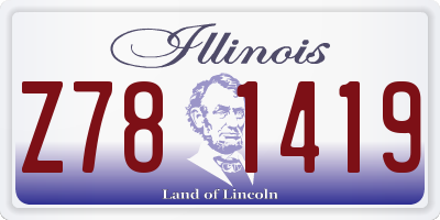 IL license plate Z781419