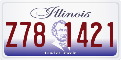 IL license plate Z781421