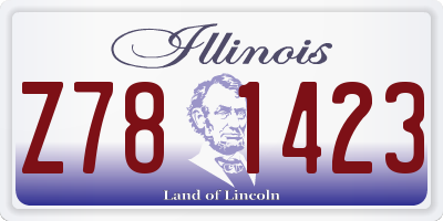 IL license plate Z781423