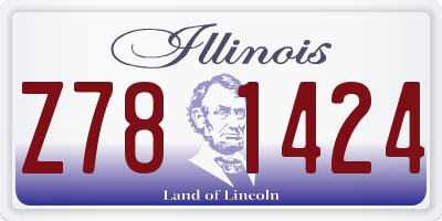 IL license plate Z781424