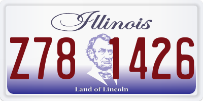 IL license plate Z781426