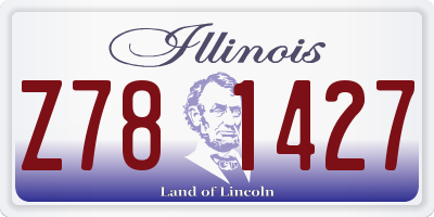 IL license plate Z781427