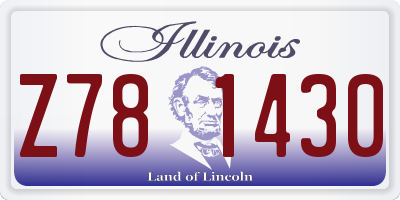 IL license plate Z781430