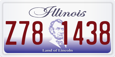 IL license plate Z781438