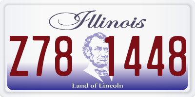 IL license plate Z781448