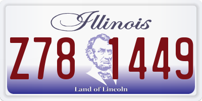 IL license plate Z781449
