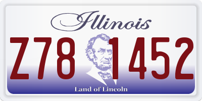 IL license plate Z781452