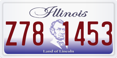 IL license plate Z781453