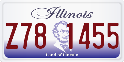 IL license plate Z781455