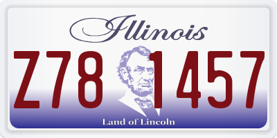 IL license plate Z781457