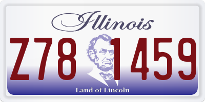 IL license plate Z781459