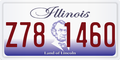 IL license plate Z781460