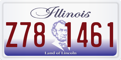 IL license plate Z781461