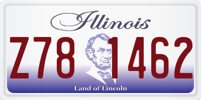 IL license plate Z781462