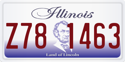 IL license plate Z781463