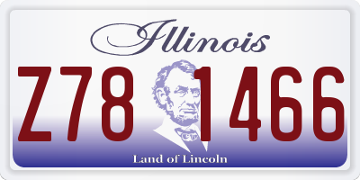 IL license plate Z781466