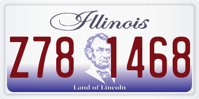 IL license plate Z781468