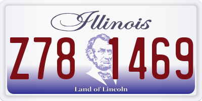 IL license plate Z781469