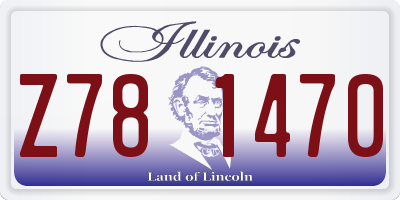 IL license plate Z781470