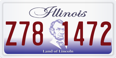 IL license plate Z781472