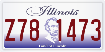 IL license plate Z781473