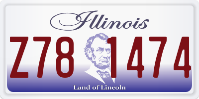 IL license plate Z781474