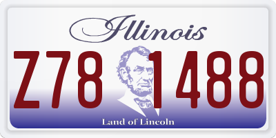 IL license plate Z781488
