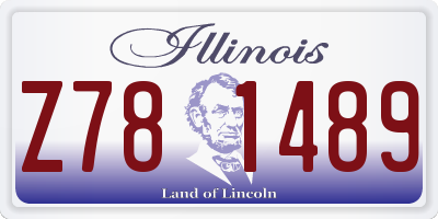 IL license plate Z781489