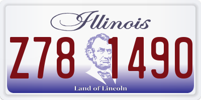 IL license plate Z781490