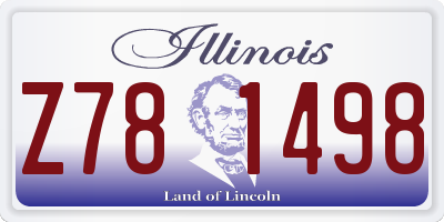 IL license plate Z781498