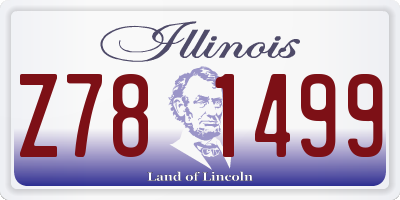 IL license plate Z781499