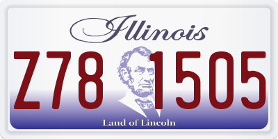 IL license plate Z781505