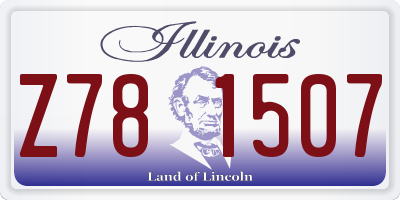 IL license plate Z781507