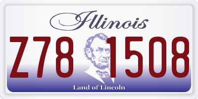 IL license plate Z781508