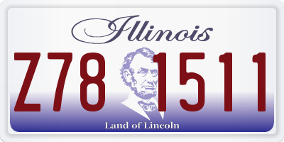 IL license plate Z781511